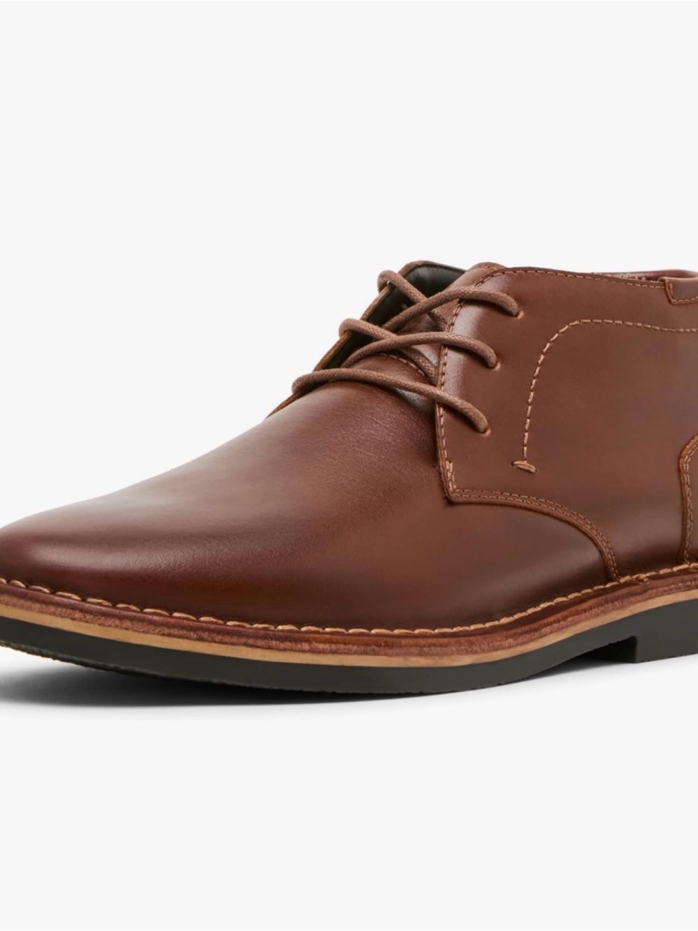 Steve Madden Men's Chestnut Leather Chukka Boots